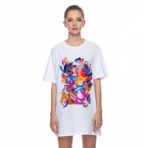 T-SHIRT BLOOMING COLOURS ALB